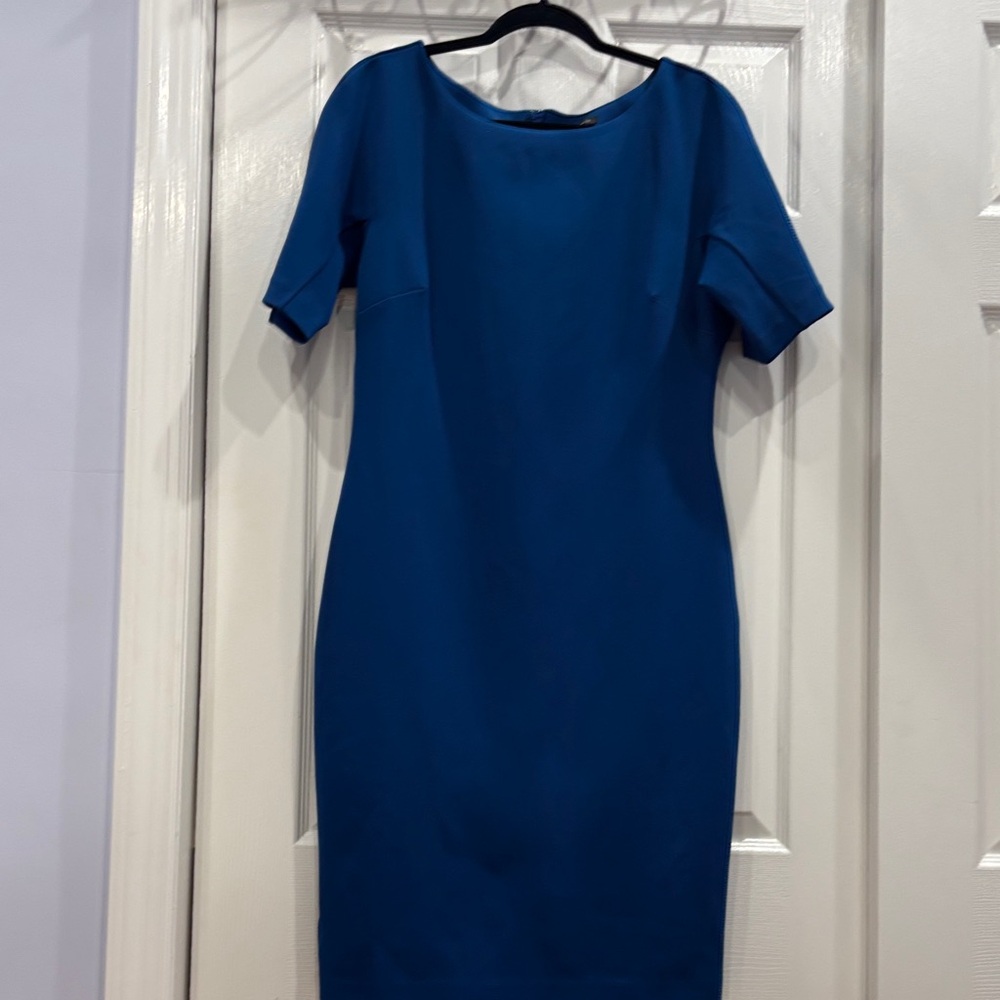 Ann Taylor Classic Blue Midi Dress